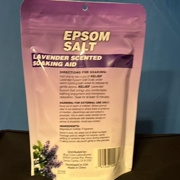3 Pouches Epsom Salt, Lavender Scented Soaking Aid - Picture 2 of 2